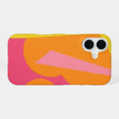 Soft Orange & Pink Abstract Phone Case iPhone 16 Hülle (Rückseite (Horizontal))