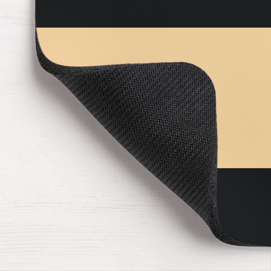 Soft Orange und Schwarz einfache, extra breite Str Mousepad (Ecke)