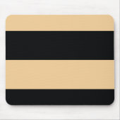 Soft Orange und Schwarz einfache, extra breite Str Mousepad (Vorne)