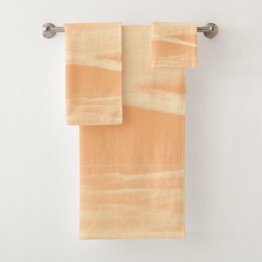 Soft Orange Yellow Sky Dream 1 Badhandtuch Set (Insitu)