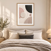 Soft Orbit | Minimal Abstract Plaster Art Print Poster