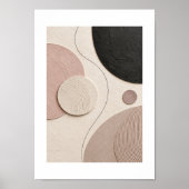 Soft Orbit | Minimal Abstract Plaster Art Print Poster (Vorne)