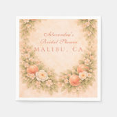 Soft Orchard Dreams Bridal Shower Serviette (Vorderseite)