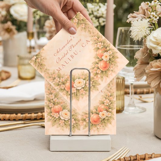 Soft Orchard Dreams Bridal Shower Serviette