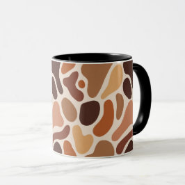 Soft Organic Art Mug – Beige & Brown Palette Tasse
