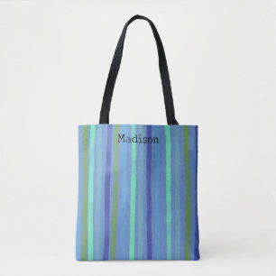 Soft Original Contemporary Color Stripe +Name Tasche