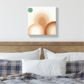Soft Overlapping Arches - Earthy Minimalistisch Bo Leinwanddruck (Insitu (Schlafzimmer))