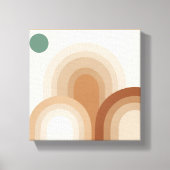 Soft Overlapping Arches - Earthy Minimalistisch Bo Leinwanddruck (Vorderseite)