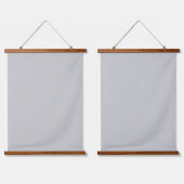 Soft Pale Gray Geometric Wandteppich Mit Holzrahmen (Doppelt)