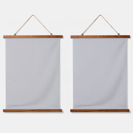 Soft Pale Gray Geometric Wandteppich Mit Holzrahmen (Doppelt)