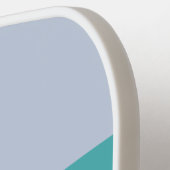 Soft Pansy Dream Across Striping mit Name Pickleball Schläger (Linke Seite)