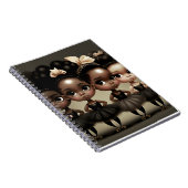 Soft , Papierhülle, Spiralheft - Ballerina Notizblock (Rechte Seite)