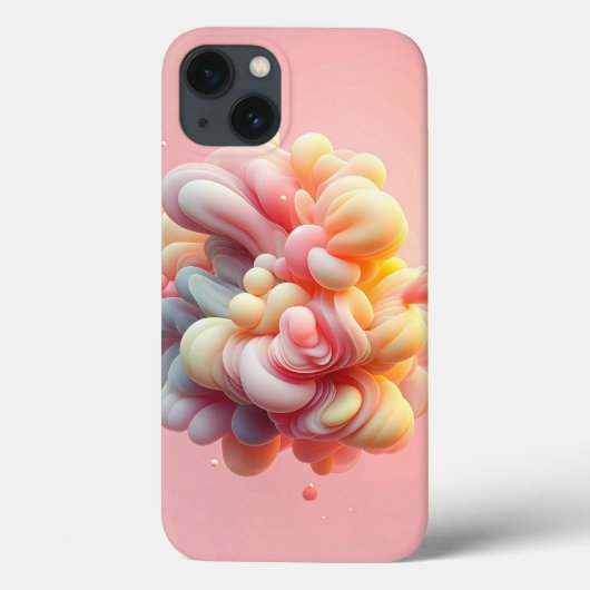 Soft Pastel Abstract Cloud Phone Case Velvet Dream (Rückseite)