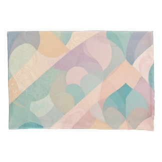 Soft Pastel Abstract Pillowcase with Organic Shape Kissenbezug