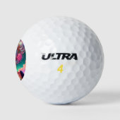 Soft Pastel Anime Girl Golfball (Logo)