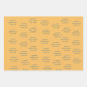 Soft Pastel Beige Raketenschiff Geschenkpapier Set (Vorderseite 3)