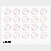 Soft Pastel Bloom Brautparty Runder Aufkleber (Blatt)