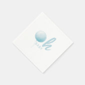 Soft Pastel Blue Balloon Baby Boy Shower Party Serviette (Ecke)