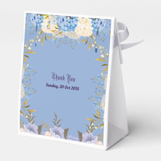 Soft Pastel Blue Blume Lila Blumenspül Dusche Geschenkschachtel