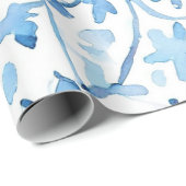 Soft Pastel Blue Gift Tags Geschenkpapier (Rolleneckpunkt)