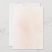 Soft Pastel Blume Romantic Boho Wedding Einladung (Rückseite)