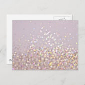 Soft Pastel Bokeh Glitzern Postkarte (Vorne/Hinten)