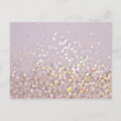 Soft Pastel Bokeh Glitzern Postkarte (Vorderseite)