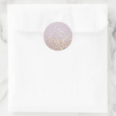 Soft Pastel Bokeh Glitzern Runder Aufkleber (Tasche)