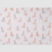 Soft Pastel Cat Tissue Paper Seidenpapier (Vorderseite)