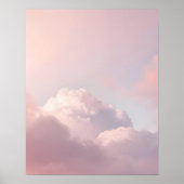 Soft Pastel Cloud Sky Art Print Poster (Vorne)