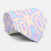 Soft Pastel Colorful Boho Eclectic Funky Mandala Krawatte (Gerollt)