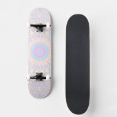 Soft Pastel Colorful Boho Eclectic Funky Mandala Skateboard (Vorderseite)