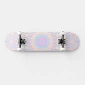 Soft Pastel Colorful Boho Eclectic Funky Mandala Skateboard (Horizontal)
