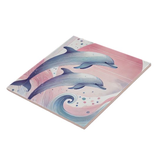 soft pastel dolphins fliese (Seite)