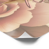 Soft Pastel Elephant And Floral Poster (Ecke)