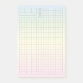 Soft Pastel Fauxbonichi Daily Planner GRID Post-it Klebezettel (Vorderseite)