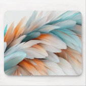 Soft Pastel Feathers Mousepad (Vorne)