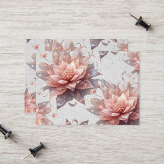 Soft Pastel Floral Business Card – Elegant Botanic Telefonnummerkarte