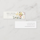 Soft Pastel Floral Earring Hoop Loop Stud Display Mini Visitenkarte (Vorne/Hinten)