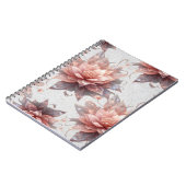 Soft Pastel Floral Notebook – Stylish Writing Notizblock (Linke Seite)
