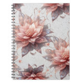 Soft Pastel Floral Notebook – Stylish Writing Notizblock (Vorderseite)