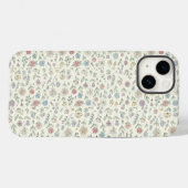Soft Pastel Floral Pattern Cute Phone case (Rückseite (Horizontal))