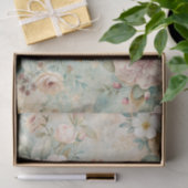 Soft Pastel Floral Pattern with Peonies Seidenpapier (Geschenk)