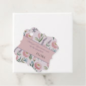 Soft Pastel Floral Personalized Birthday Thank You Geschenkanhänger (Beispiel)
