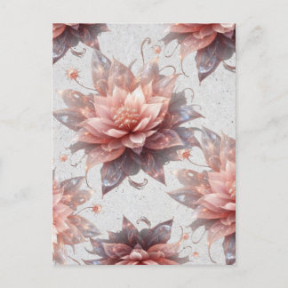 Soft Pastel Floral Postcard – Elegant Botanical  Postkarte