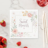 Soft Pastel Floral “Sweet Moments” Spring Design Serviette (Beispiel)