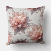 Soft Pastel Floral Throw Pillow 20x20 – Botanical Kissen (Rückseite)