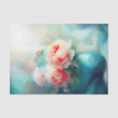 Soft Pastel Floral Watercolor Tissue Paper Seidenpapier (Vorderseite)