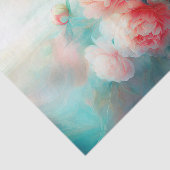 Soft Pastel Floral Watercolor Tissue Paper Seidenpapier (Ausschnitt)