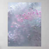 Soft pastel flowers in dreamy blur  poster (Vorne)
